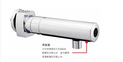壁式防疫感應式龍頭(實心牆用)